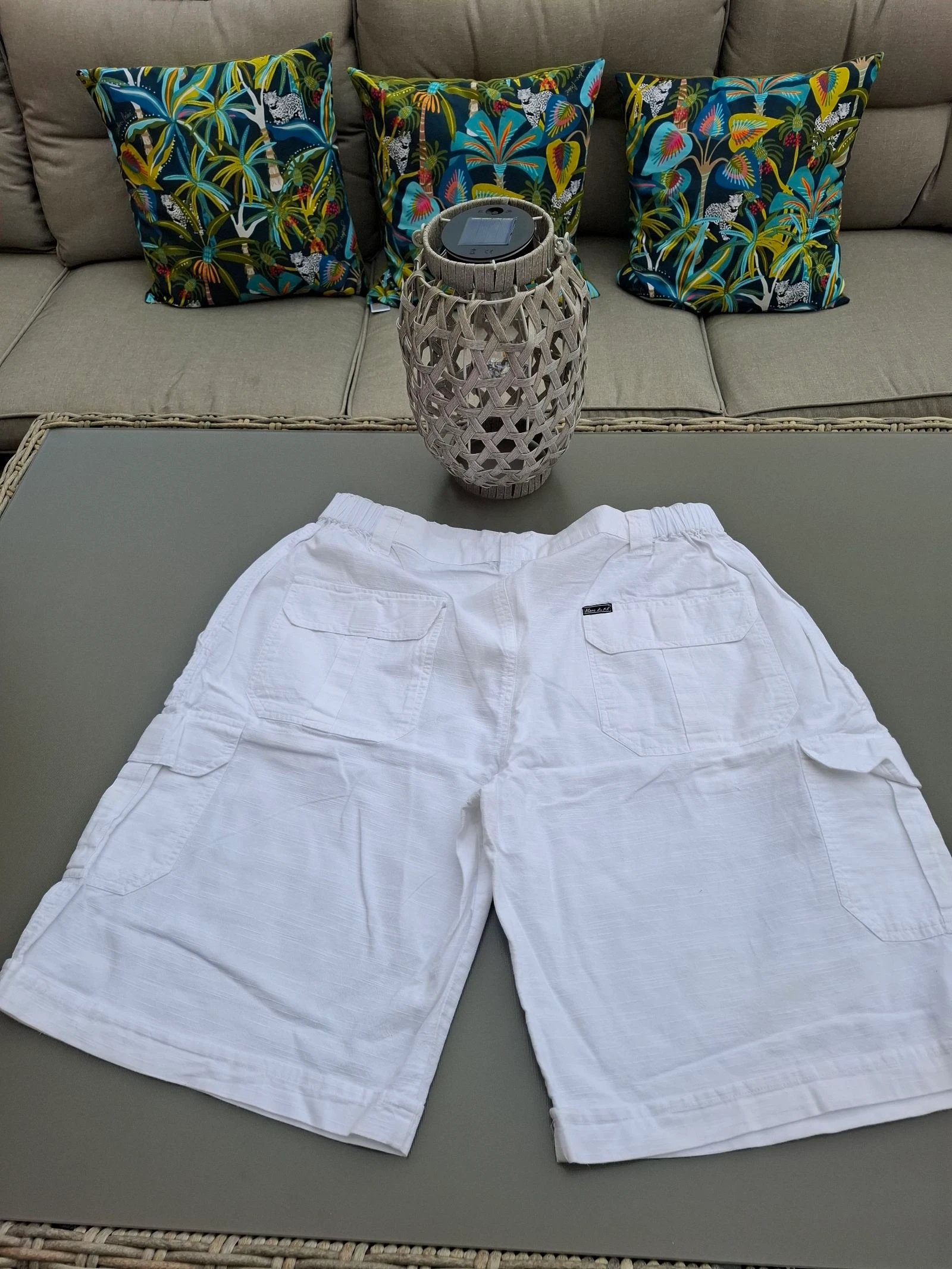 Belo short cargo Branco do Nilo tamanho XXL em excelente estado – photo 2